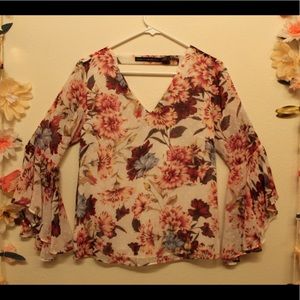 White House Black Market Floral Women’s Blouse